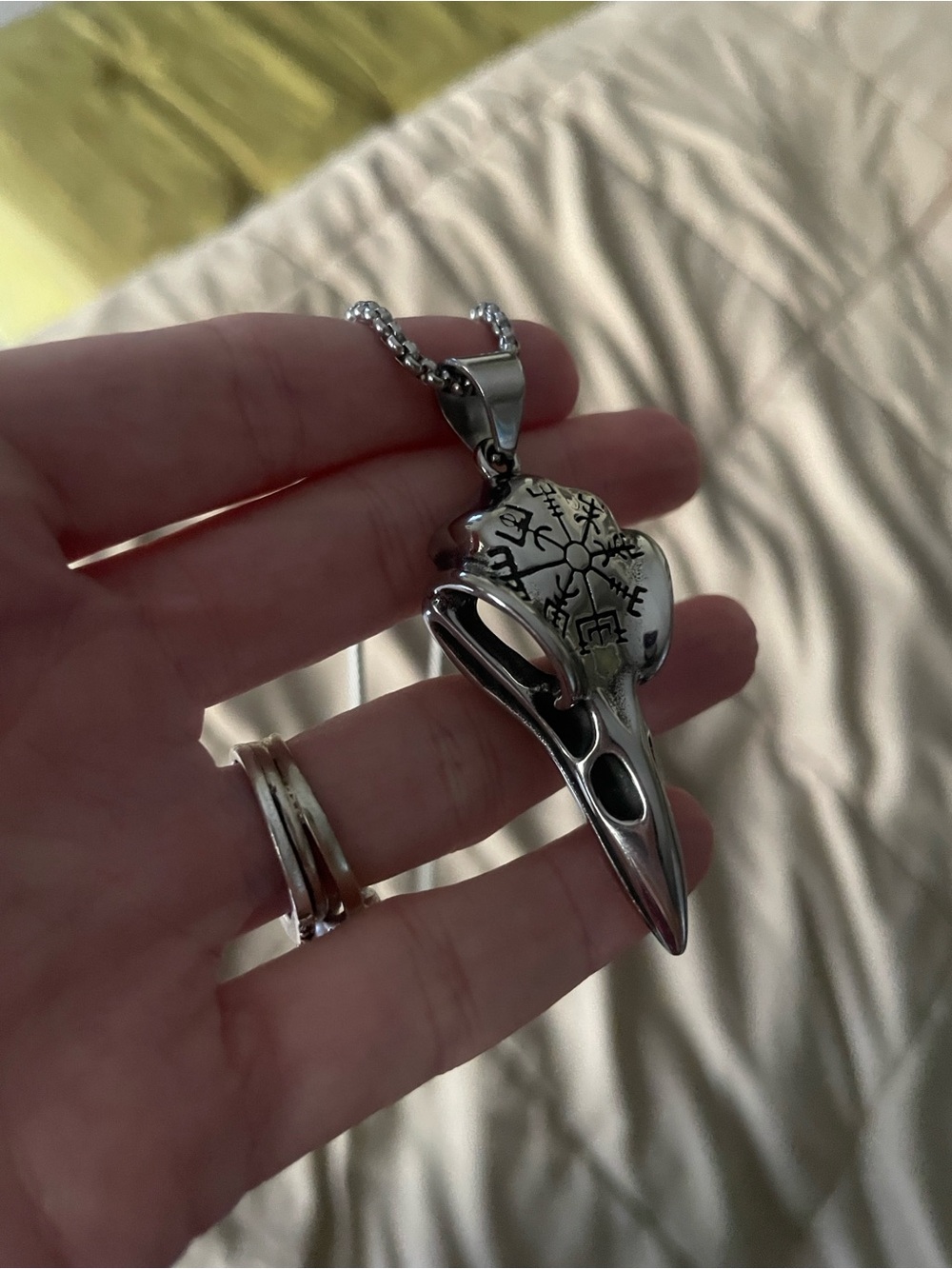 Raven/Skull Pendant